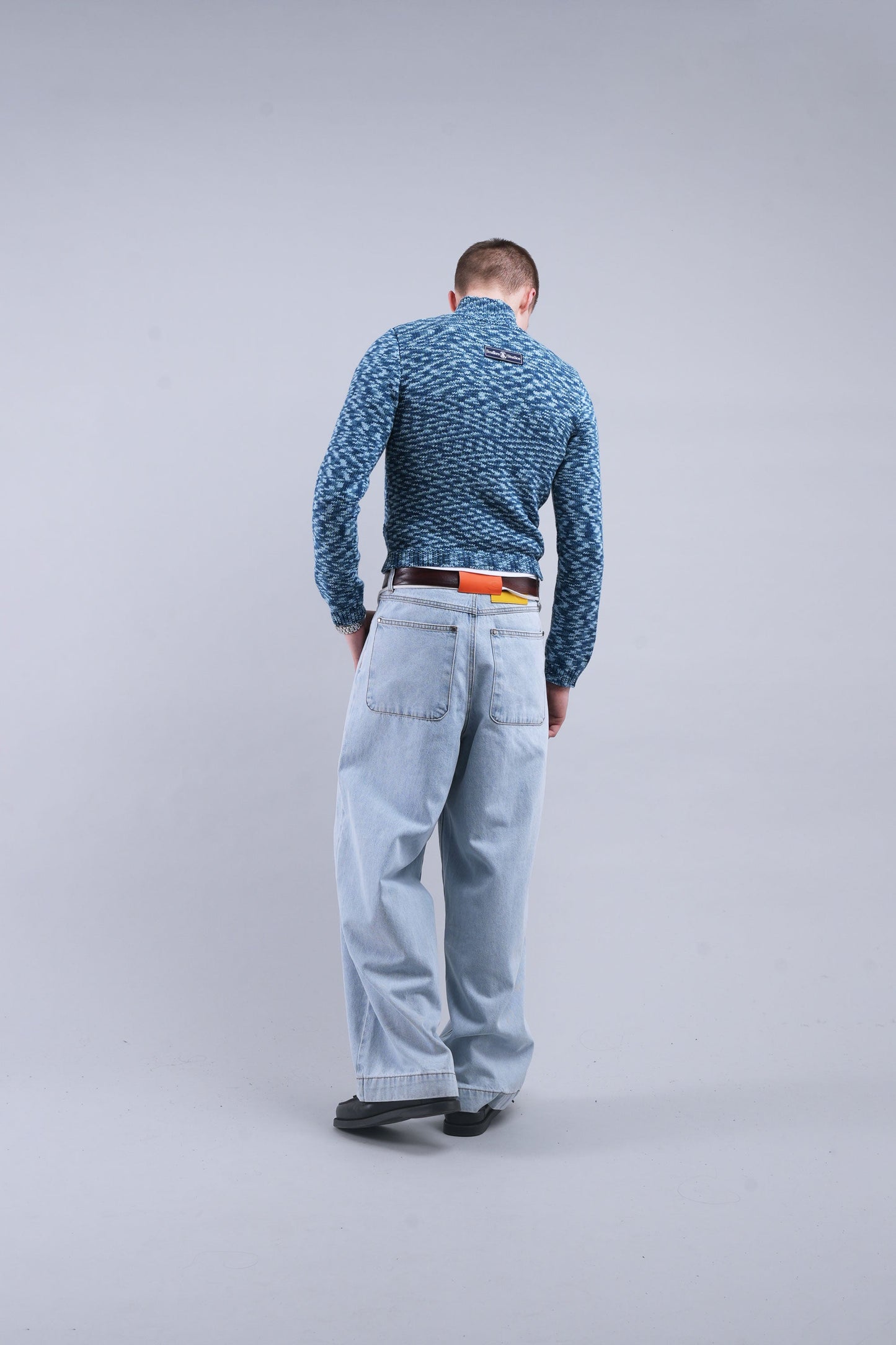 Tropical Light Blue Pants