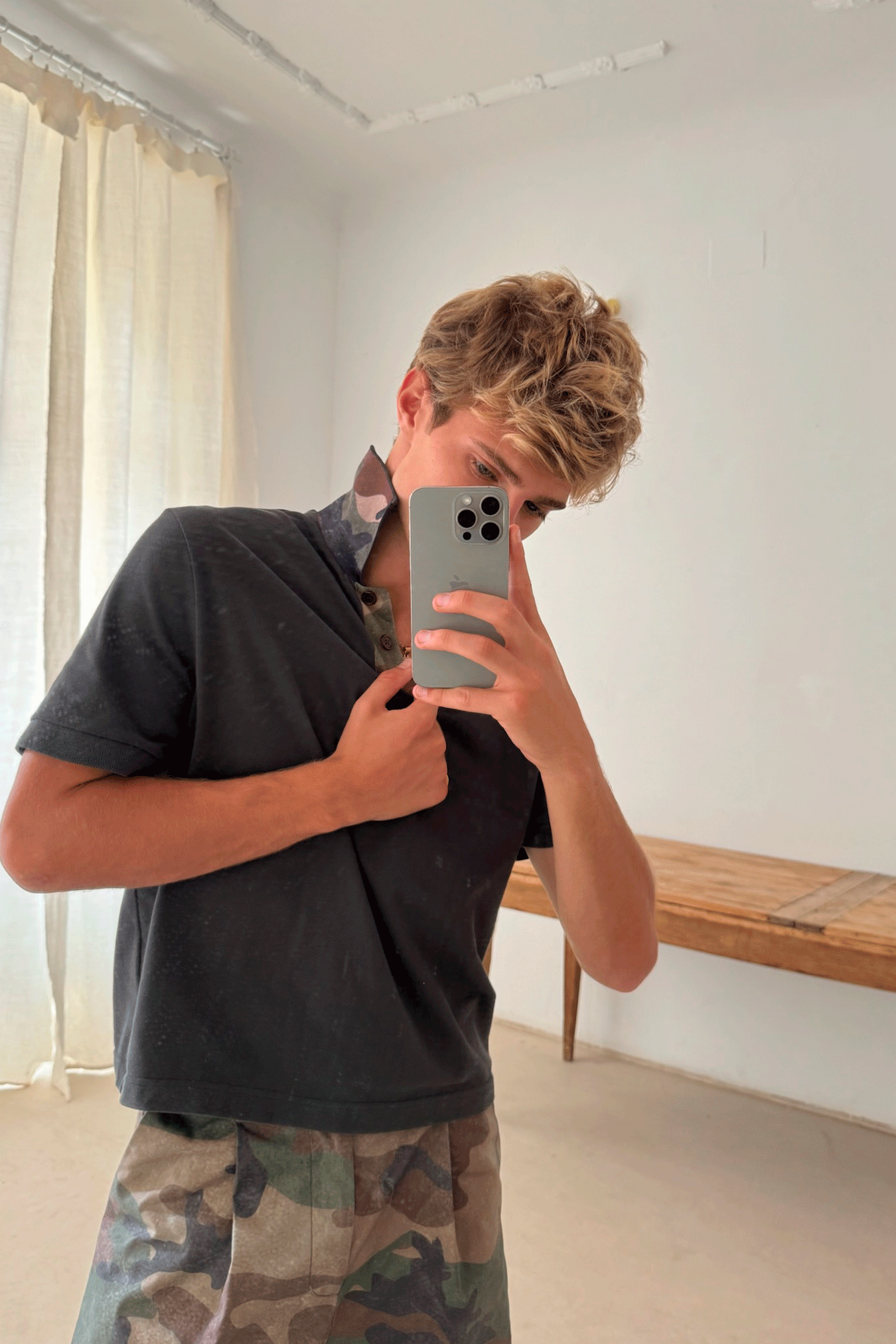Camo Dark Polo