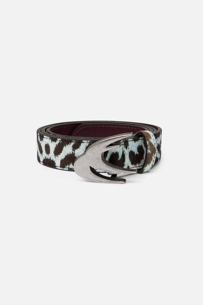 White Leopard Belt