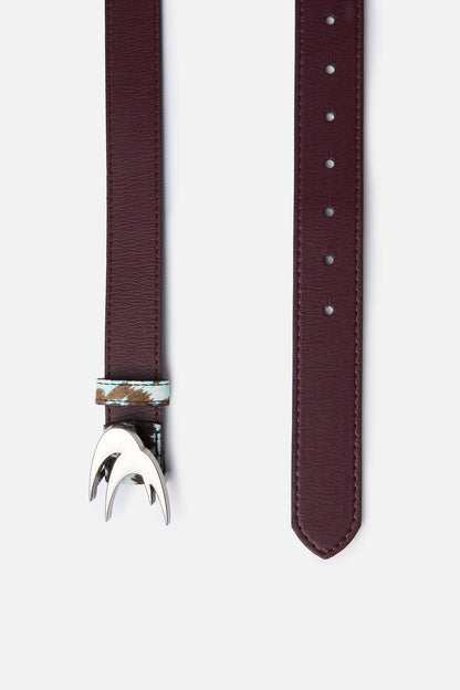 White Leopard Belt