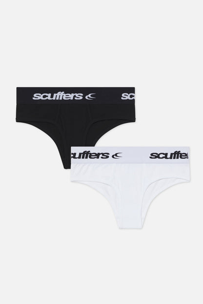 Basic Black & White Pack Shorties