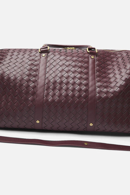 Country Burgundy Duffle Bag