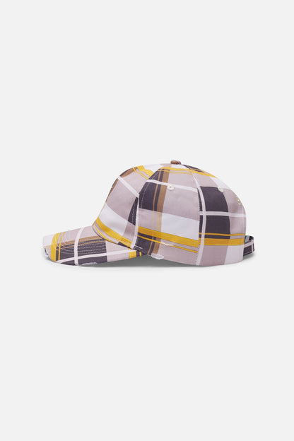 Checks Brown Cap