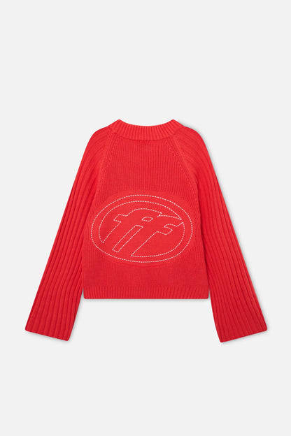 Berry Red Knit