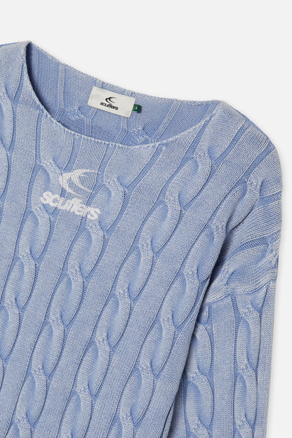 New Trench Blue Knit
