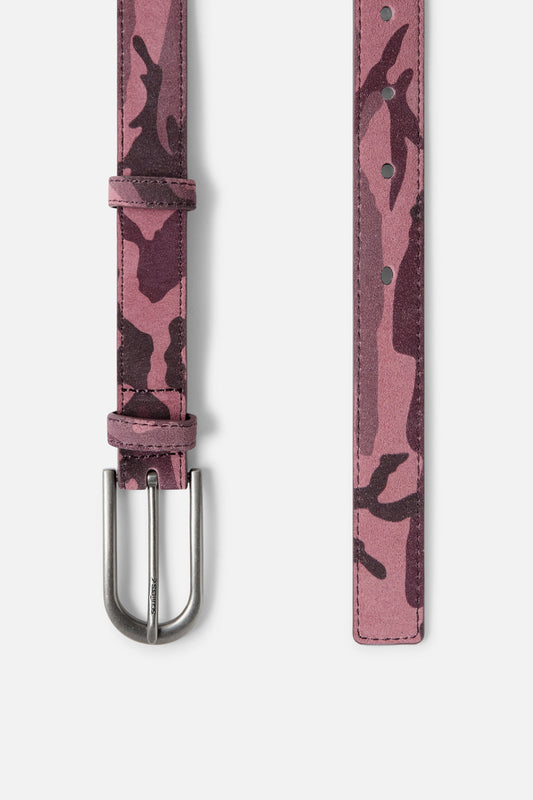 Camo Burgundy Belt