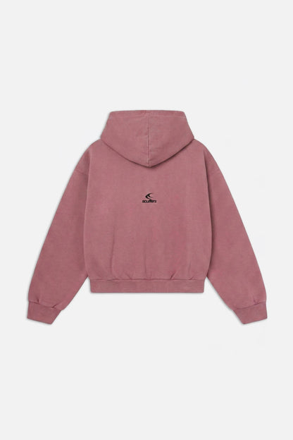 Raw Burgundy Hoodie