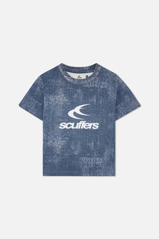 Crocodile Navy Fitted T-Shirt