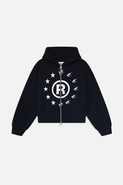 Confused Black Zipper