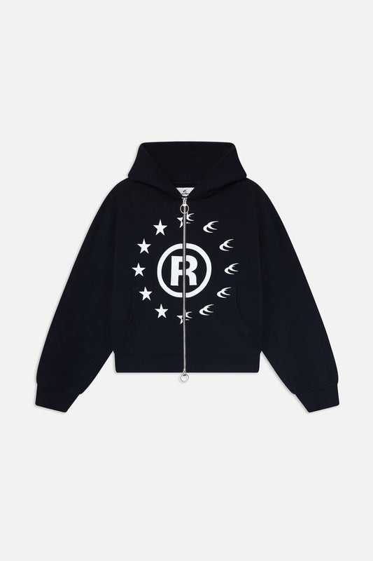 Confused Black Zipper