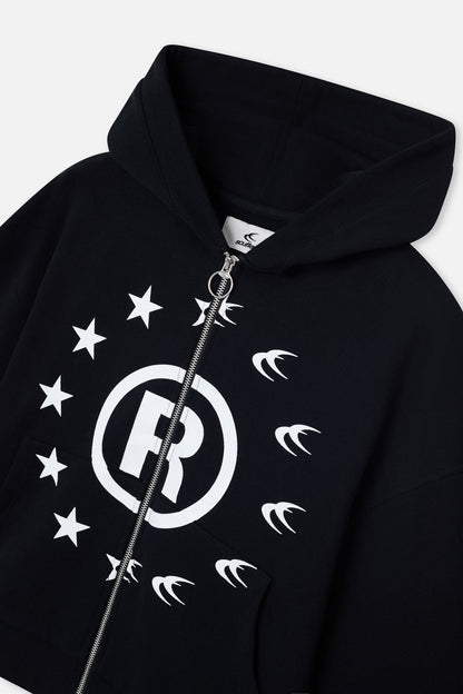 Confused Black Zipper