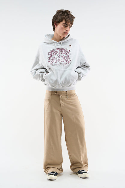 Eu Grey Melange Hoodie