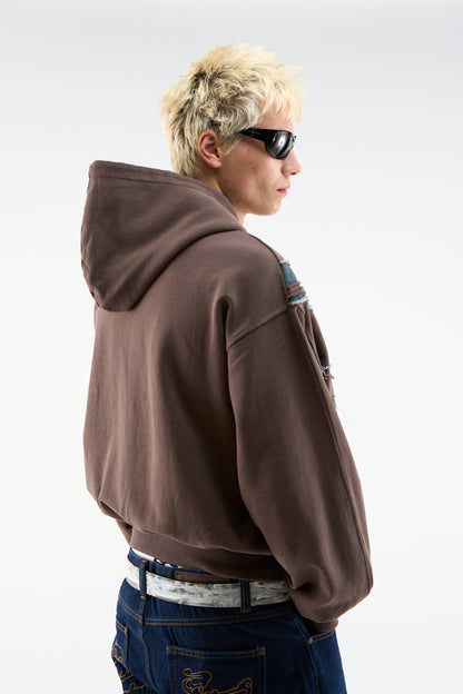 Flag Brown Zipper