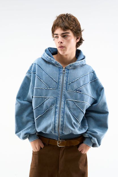 Flag Blue Zipper