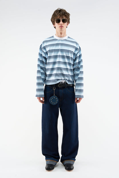 Sport Tech Navy Striped Longsleeve