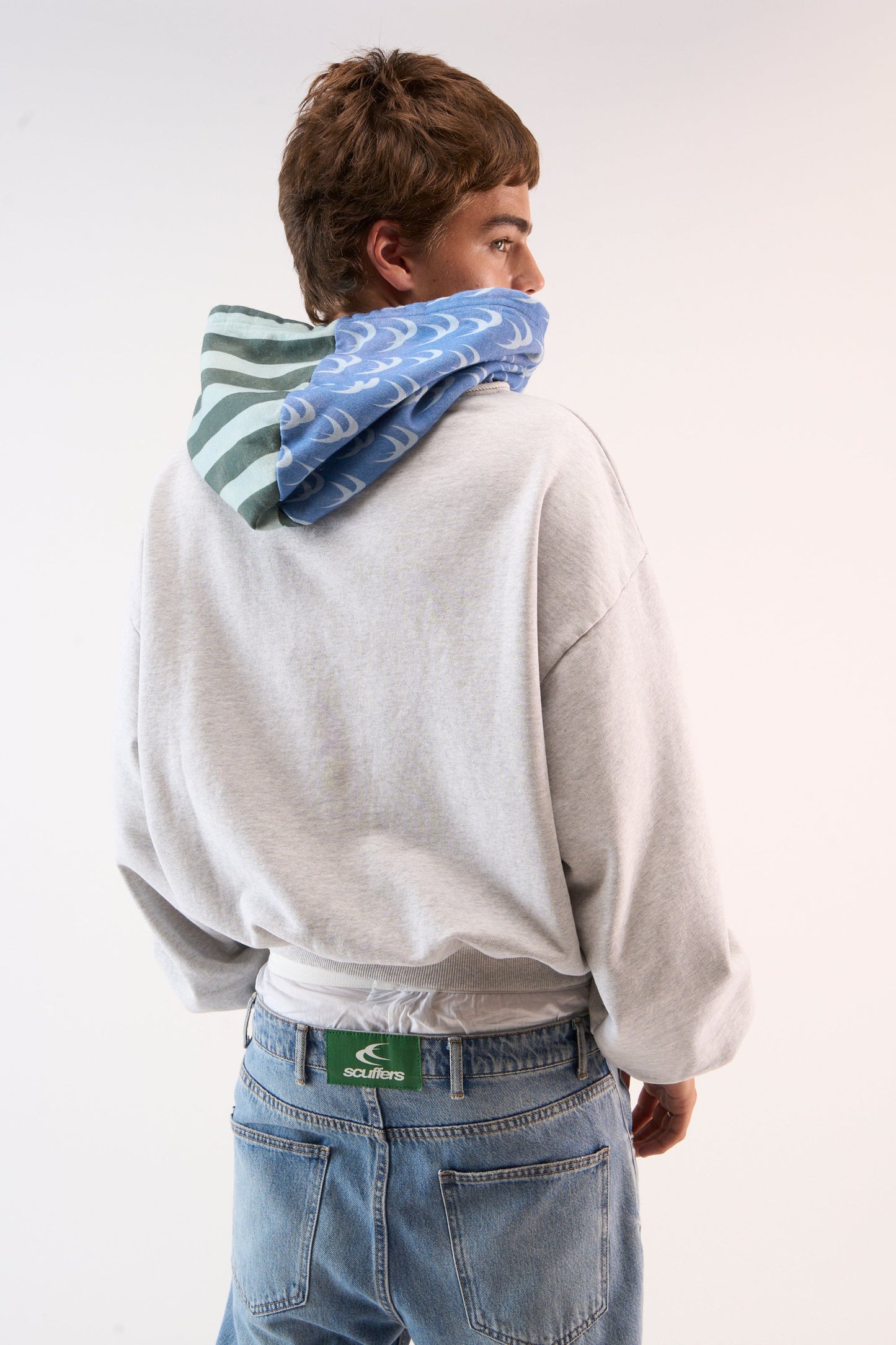 Nowhere Grey Melange Zipped Hoodie