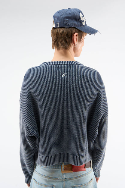 Cindy Navy Knit