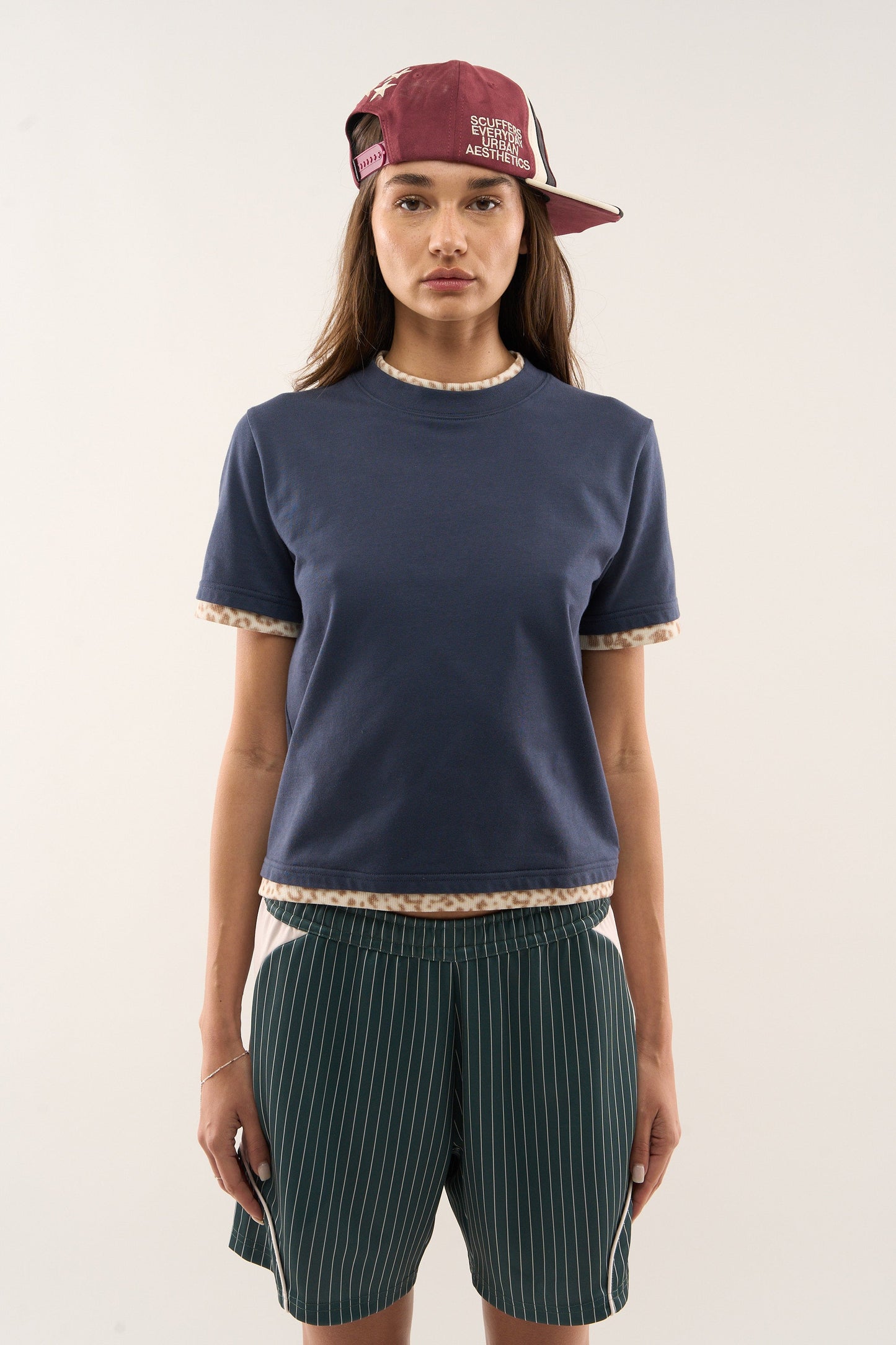 Leo Navy Top