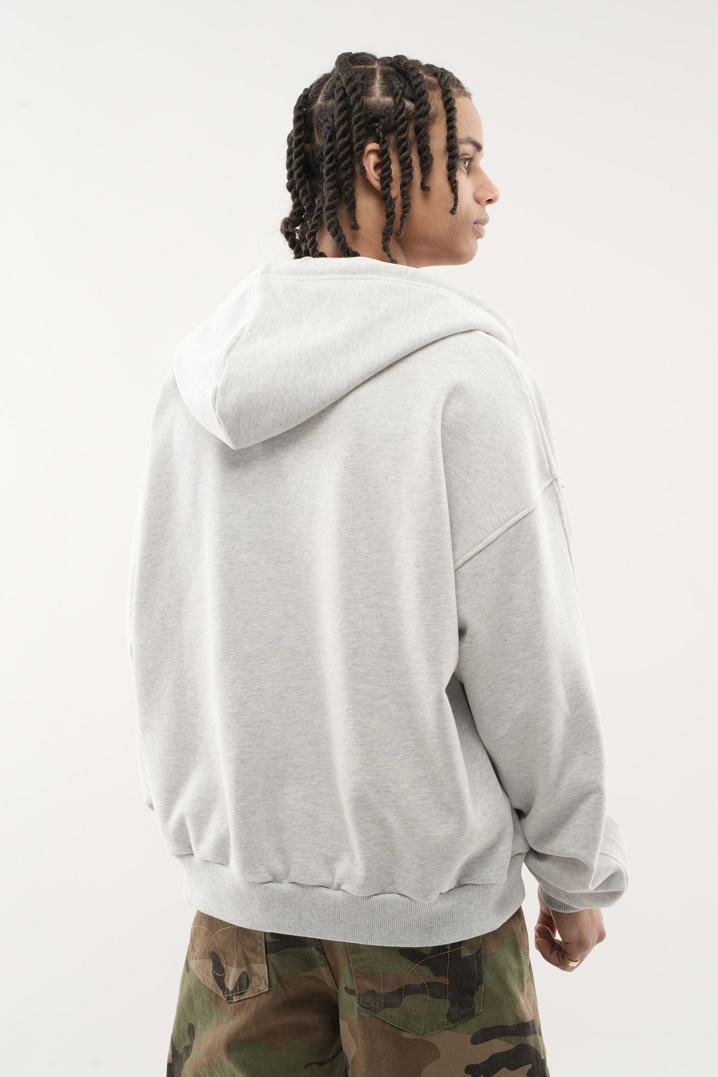 Garden Grey Melange Zipper