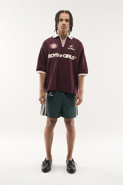 Boys or Girls Burgundy Polo