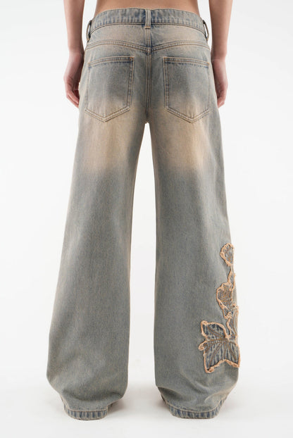 Rose Washed Blue Pants