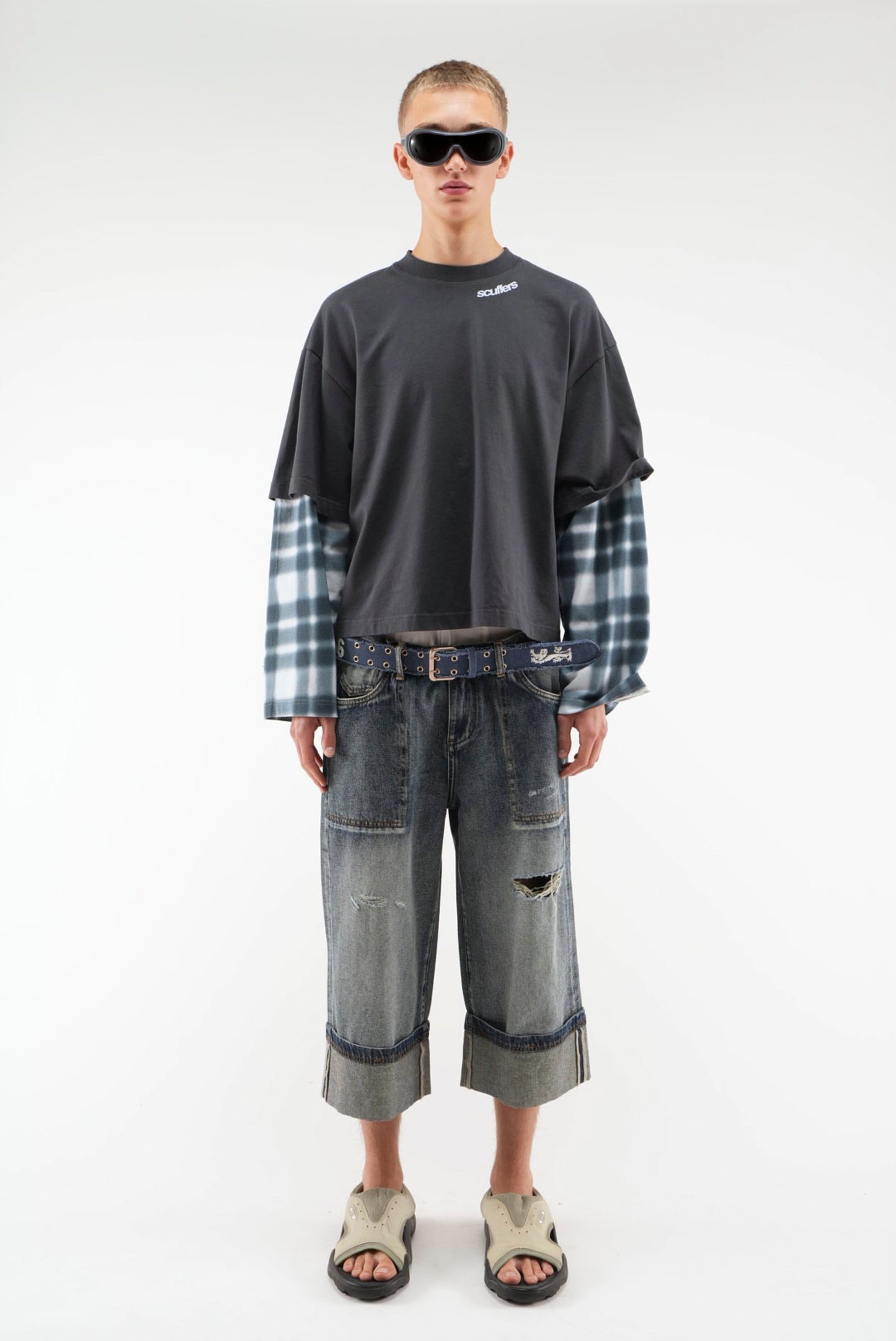 Blur Kurtis Navy Longsleeve