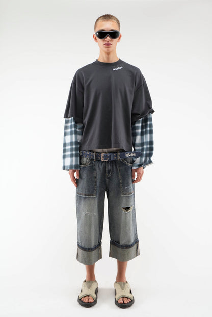 Blur Kurtis Navy Longsleeve
