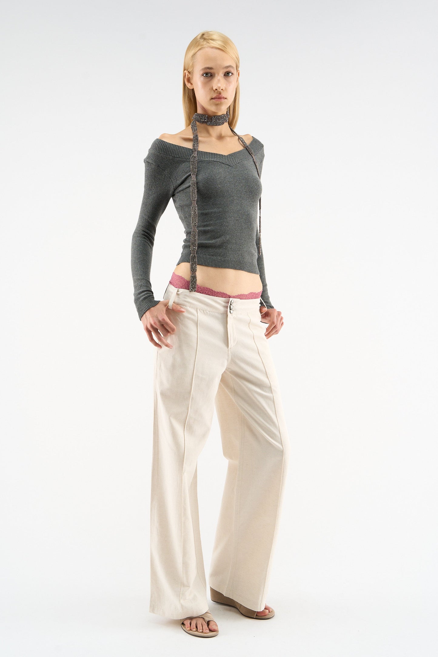 Summer Tailoring White Pants