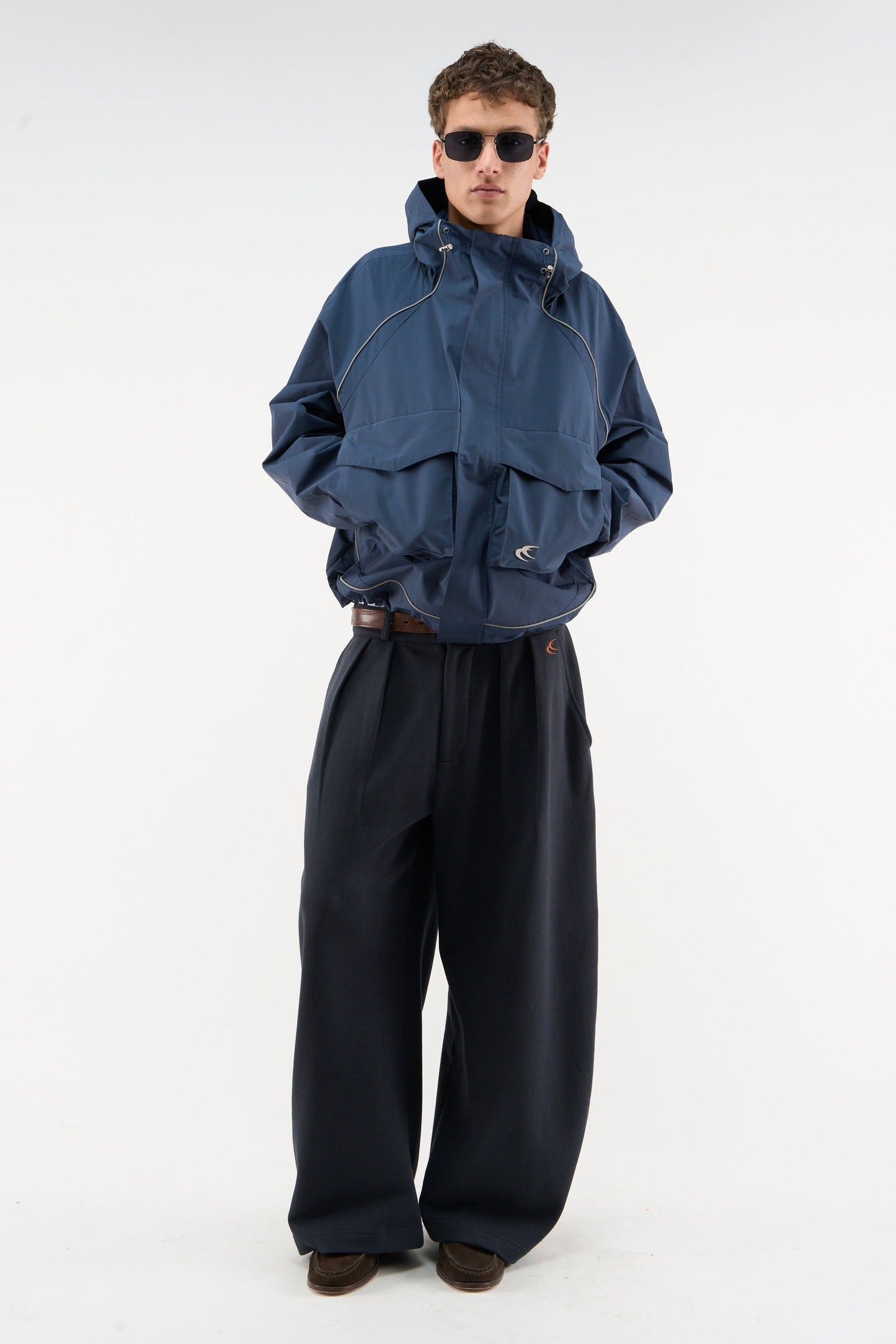 Essential Navy Windbreaker