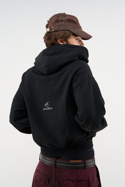 Steel Black Zipper