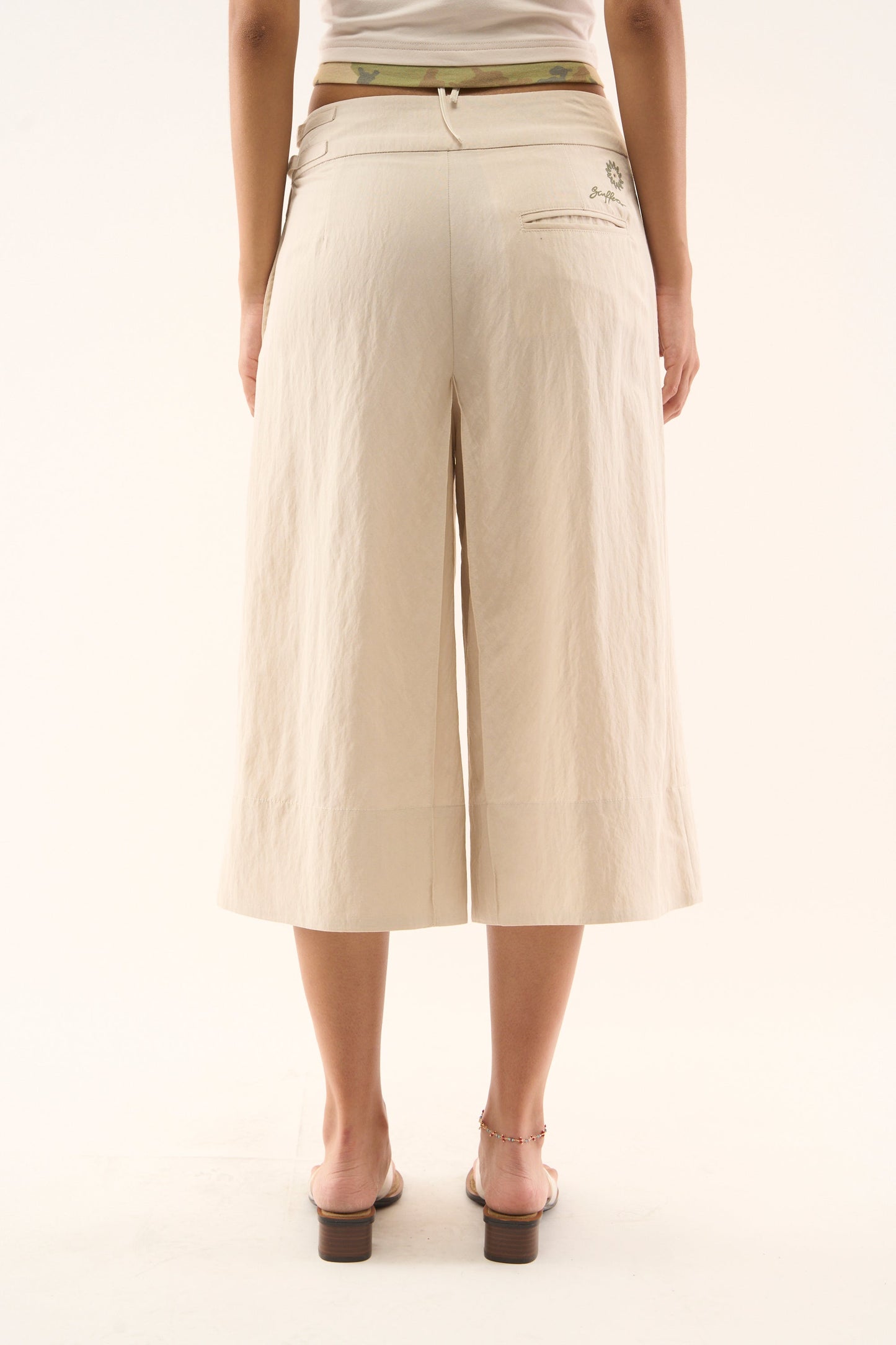 Panel Ecru Pants