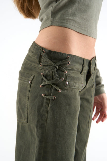 City Dusty Green Pants