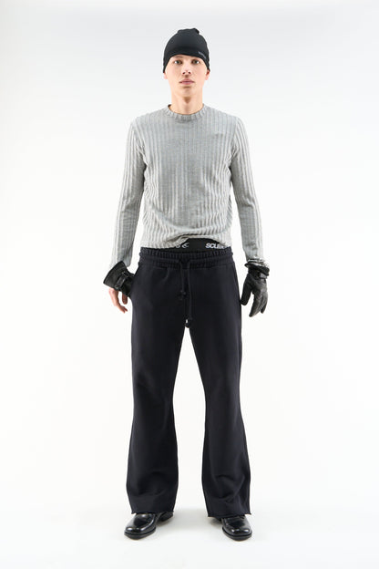 Flared Black Sweatpants