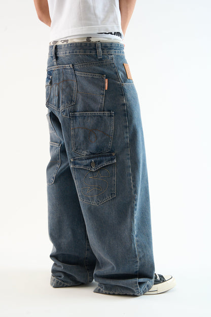 7Pocket Blue Pants