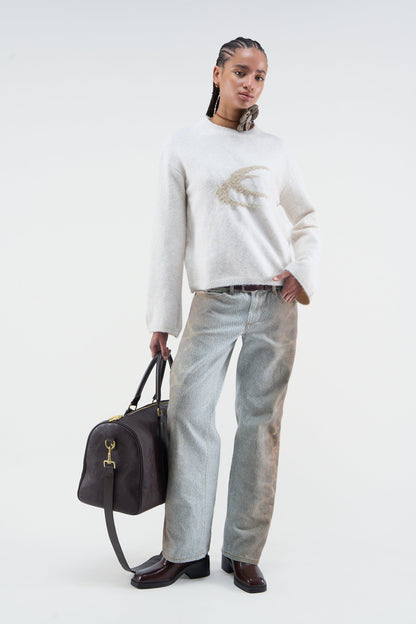 Blend Ecru Knit