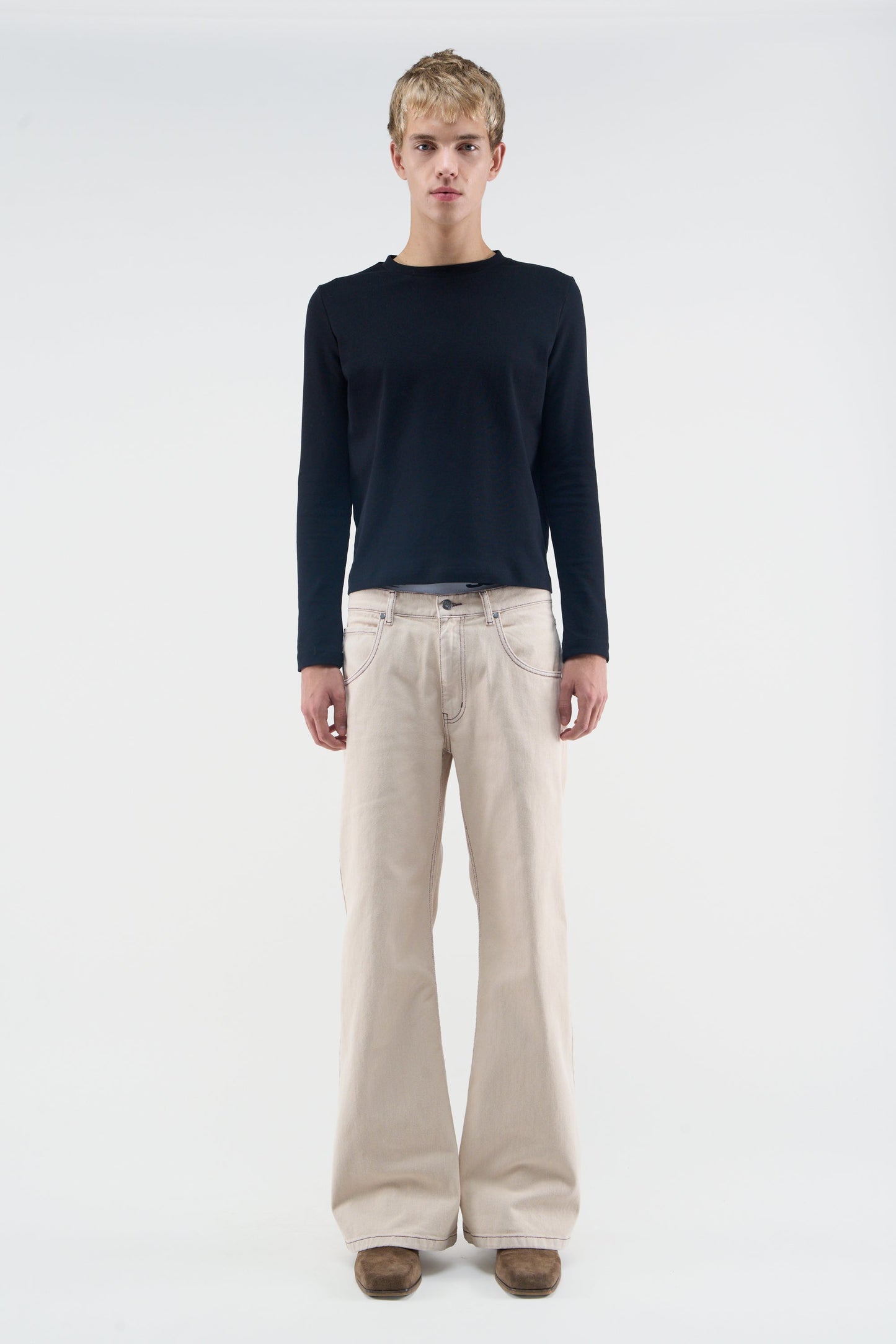 New Flared Ecru Pants