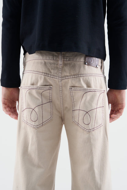 New Flared Ecru Pants