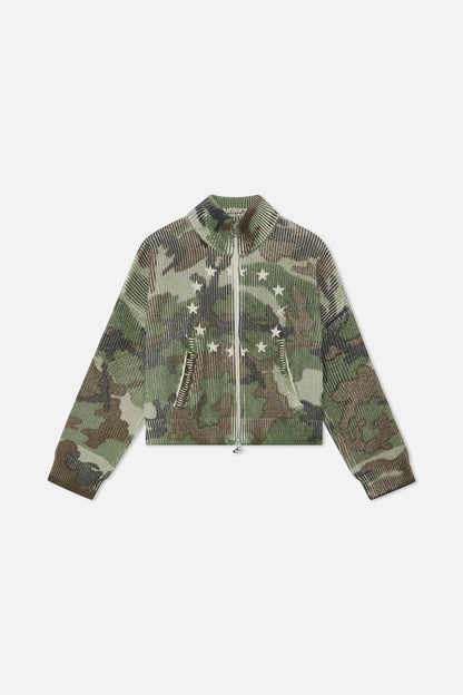 Ea Camo Knit Zipper