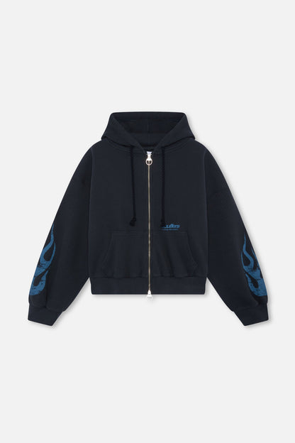 Flame Navy Zipper
