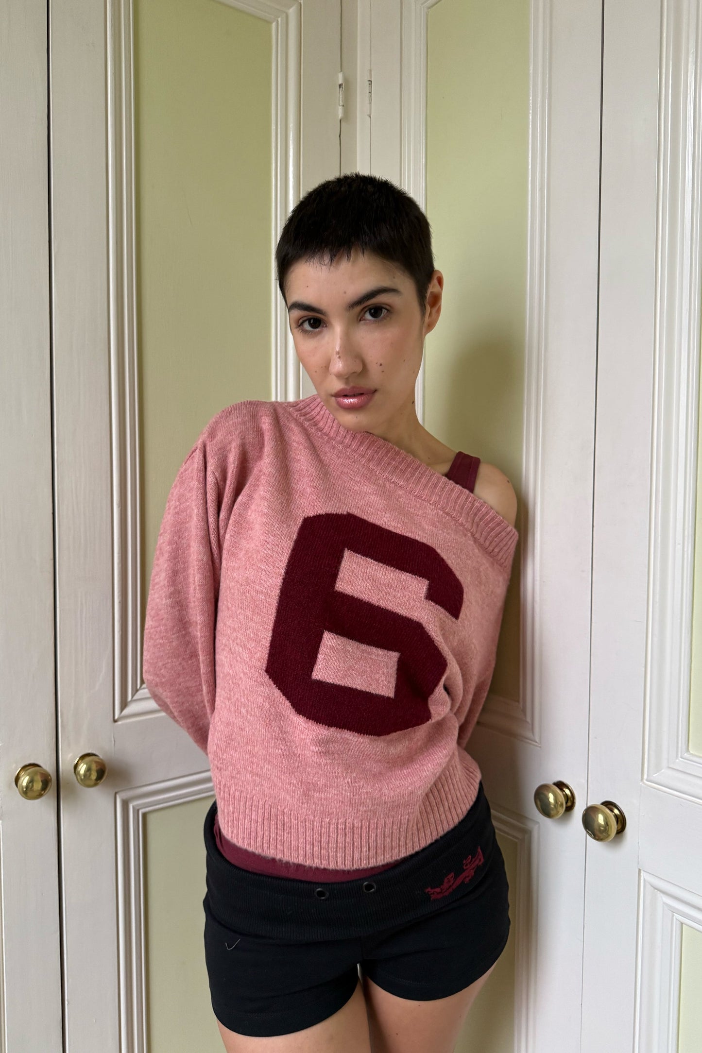 Claude Burgundy Knit