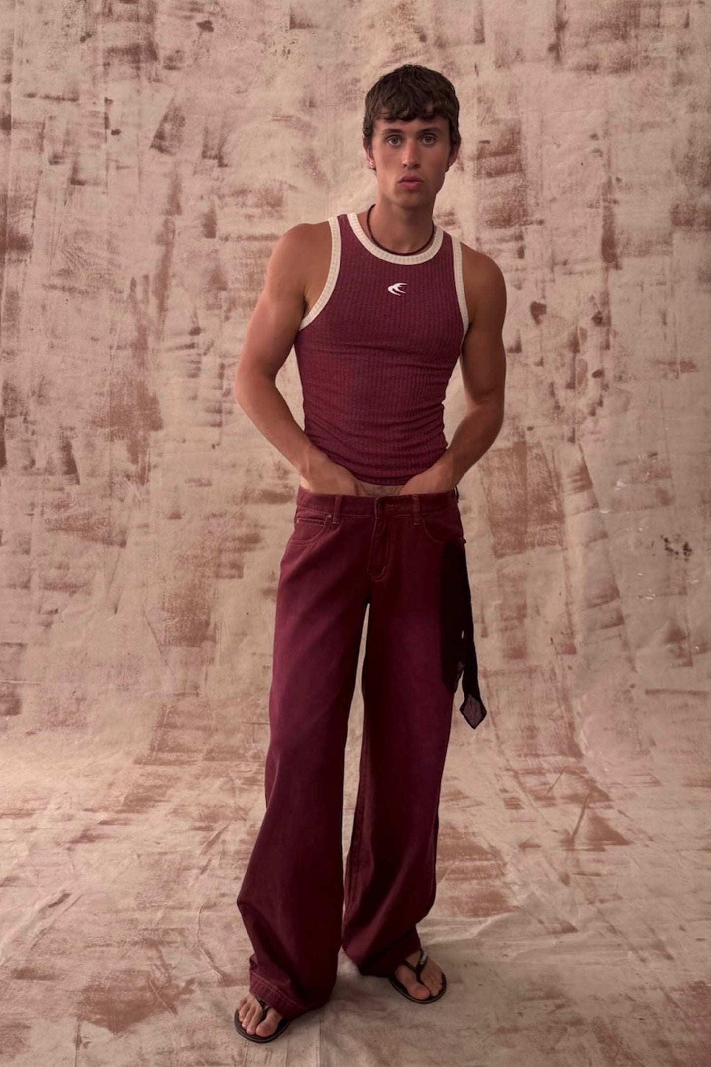 Carrie Burgundy Pants