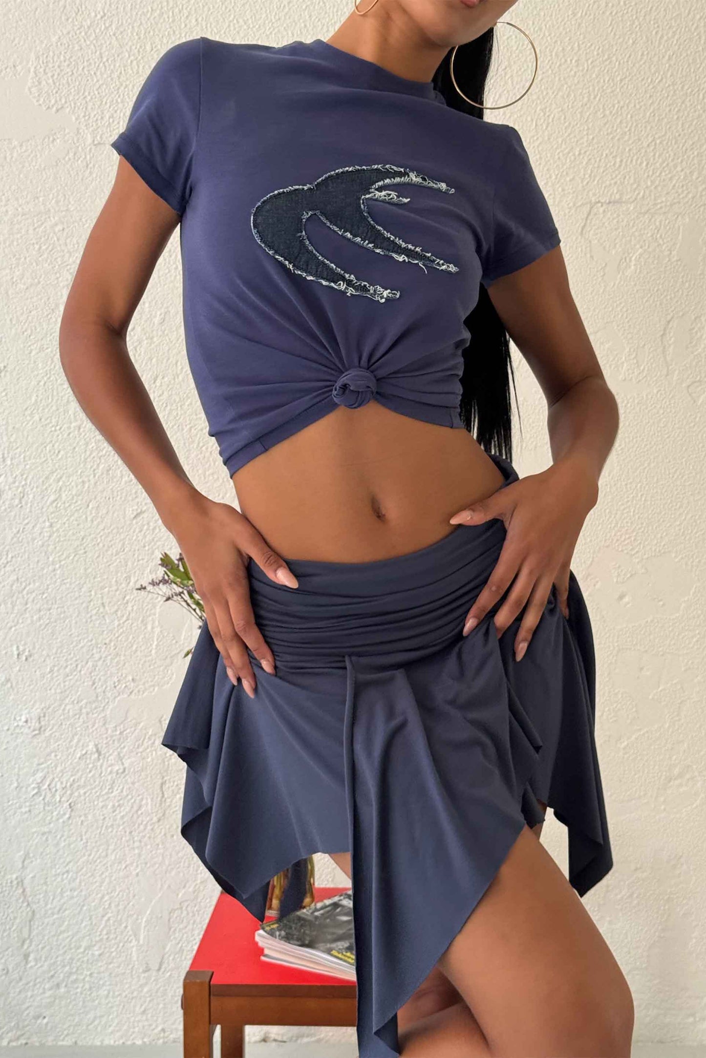 Claires Blue Skirt