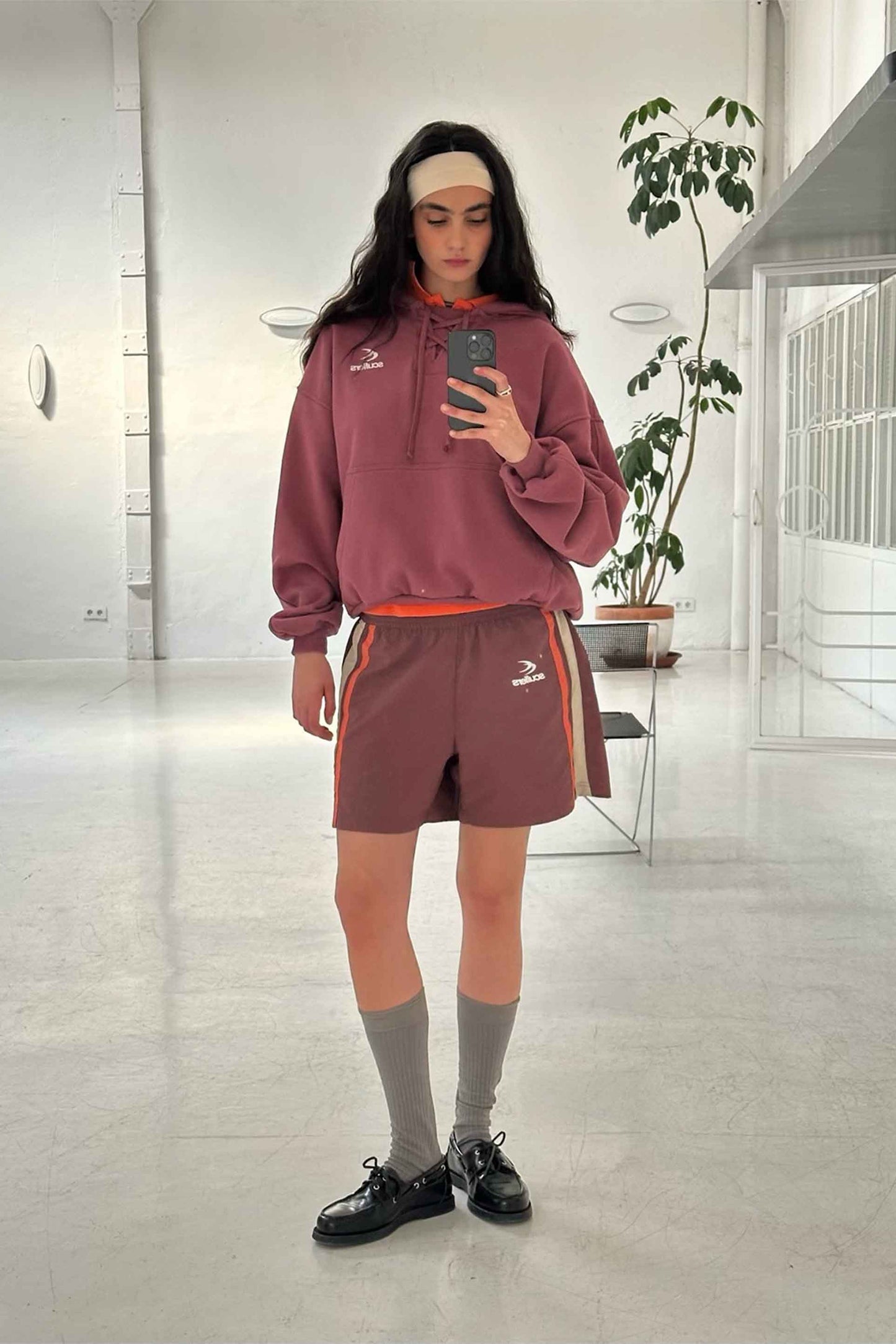Tech Burgundy Shorts