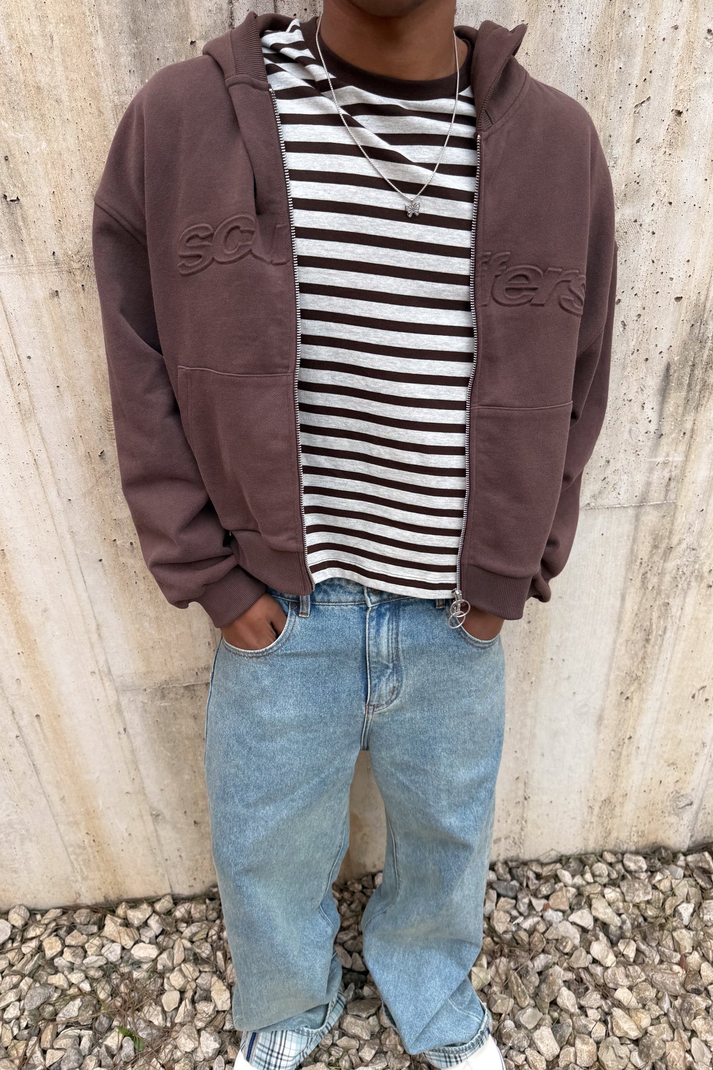 Bullet Brown Zipper