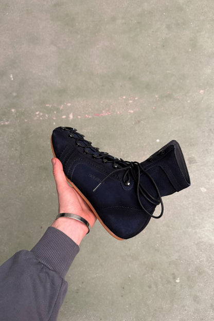 Iconic Navy Suede Boots