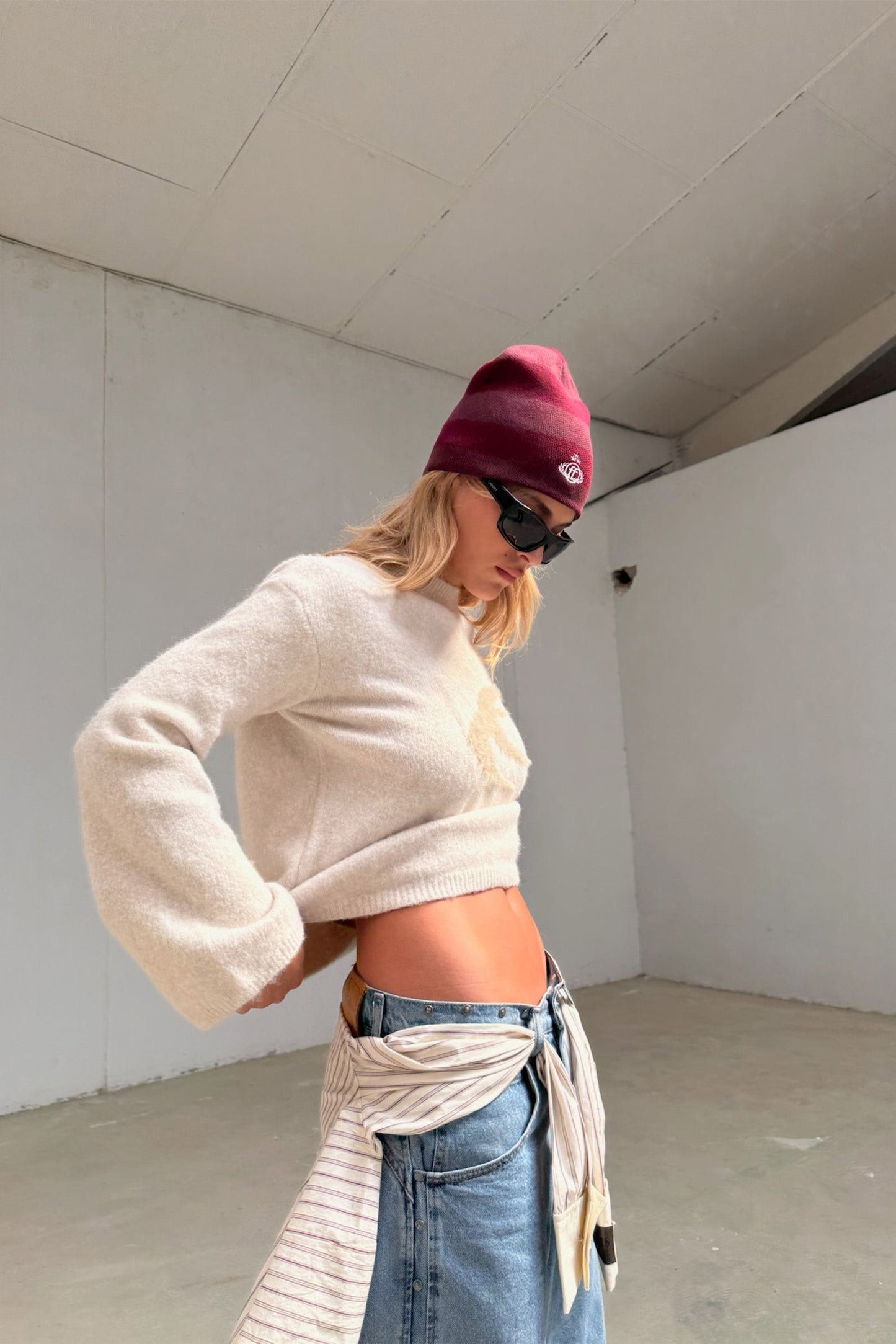 Blend Ecru Knit