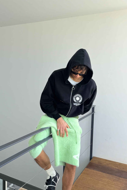 Champ Black Zipped Hoodie