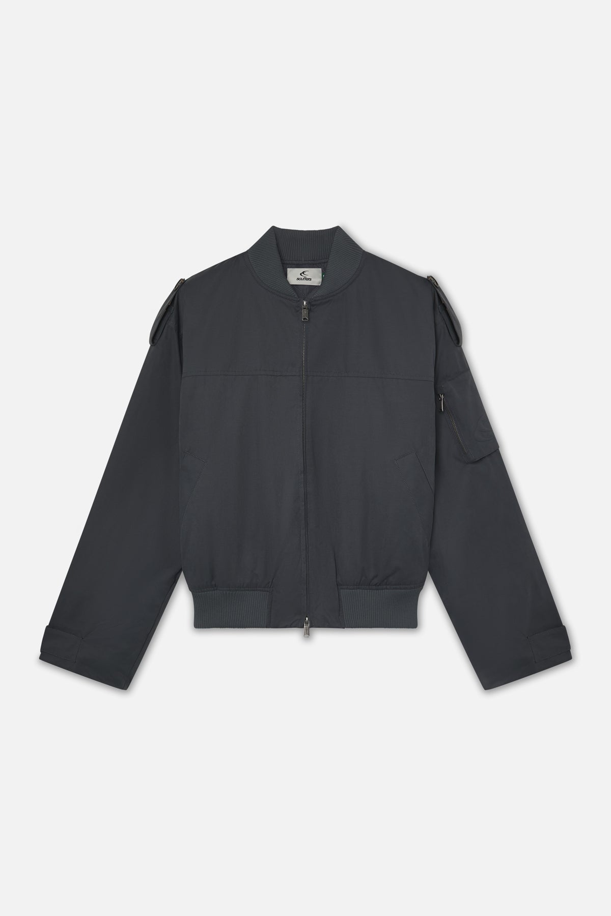 London Dark Grey Bomber Jacket