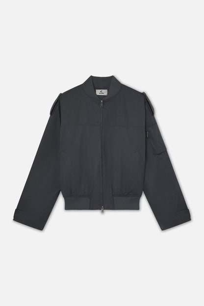 London Dark Grey Bomber Jacket