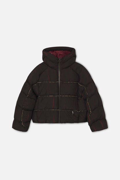Marble Brown Puffer Jacket
